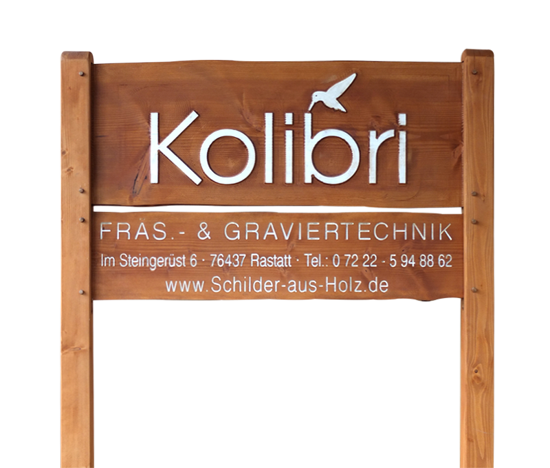 Holzschild gefräst, hervorstehende Flächen weiß koloriert. Holzschild gefräst, hervorstehende Flächen weiß koloriert.